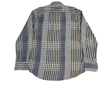 Desigual Navy Patchwork Long Sleeve Shirt