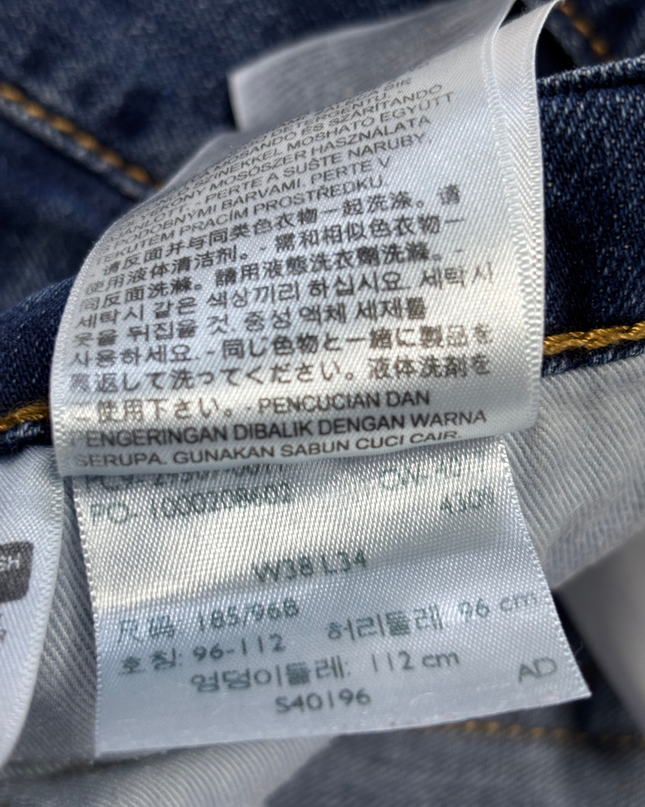 Levi's Classic Blue Straight Leg Denim Jeans
