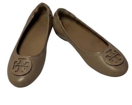 Tory Burch Tan Leather Ballet Flats W/Box