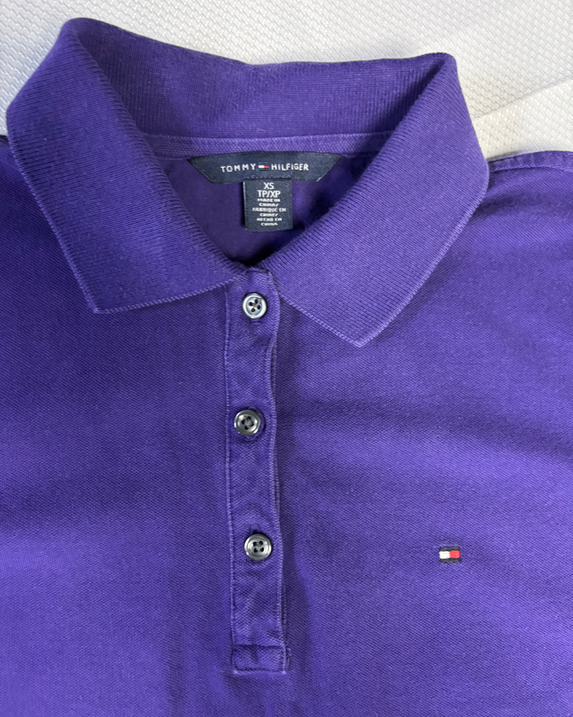 Tommy Hilfiger Women's Purple Classic Short Sleeve Polo Shirt