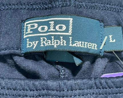 Polo Ralph Lauren Blue Track Pants with Side Stripes