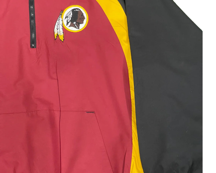 NFL Burgundy Washington Redskins Vintage Quarter-Zip Windbreaker