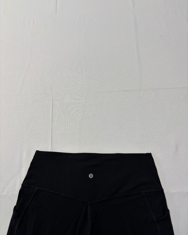 Lululemon Black High-Rise Wide-Leg Crop Leggings