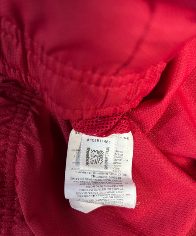 Reebok Black/Red Colorblock Track Jacket