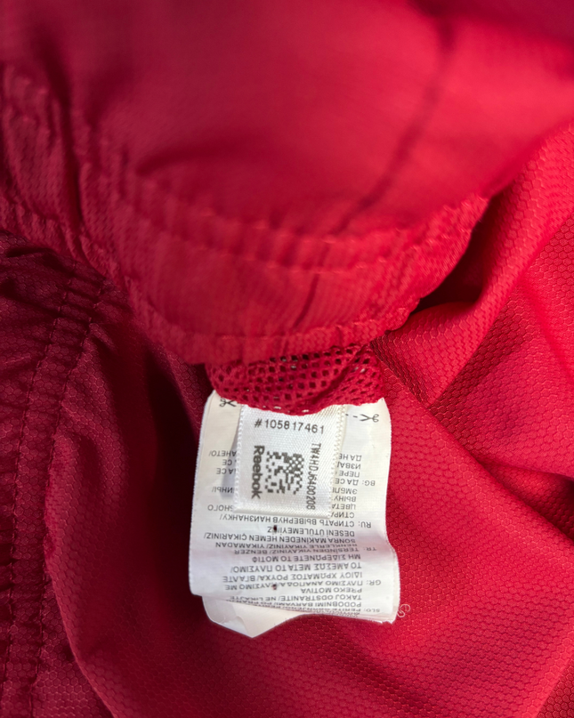 Reebok Black/Red Colorblock Track Jacket