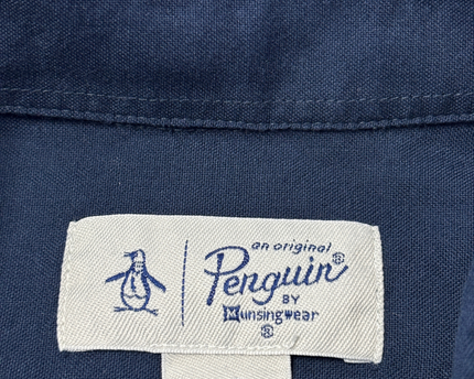 Original Penguin Navy Blue Long-Sleeve Button-Down Shirt