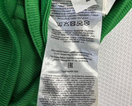 AMISU Green Ribbed Tie-Front Short Sleeve Crop Top