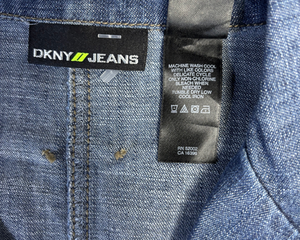 DKNY JEANS Blue Denim Blazer Jacket