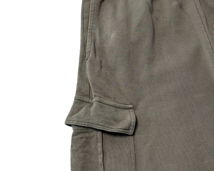 Pull&Bear Gray High-Waisted Wide Leg Cargo Sweatpants