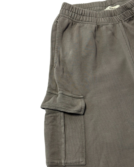 Pull&Bear Gray High-Waisted Wide Leg Cargo Sweatpants