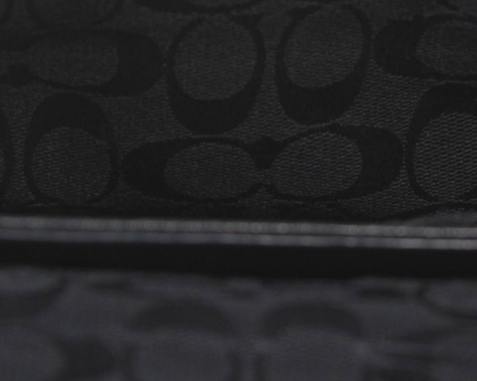 Coach Black Leather Turnlock Crossbody Bag