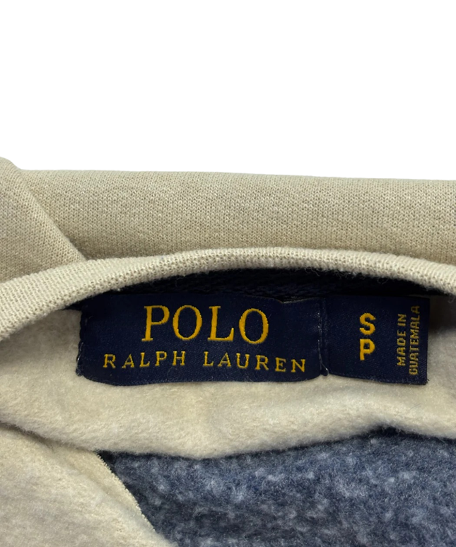 Reworked Polo Ralph Lauren Polo Bear Navy Blue/Beige Sweatshirt