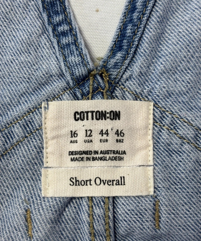 Cotton On Blue Denim Short Overalls Romper