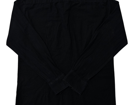Burberry Black Long-Sleeve Button-Down Shirt