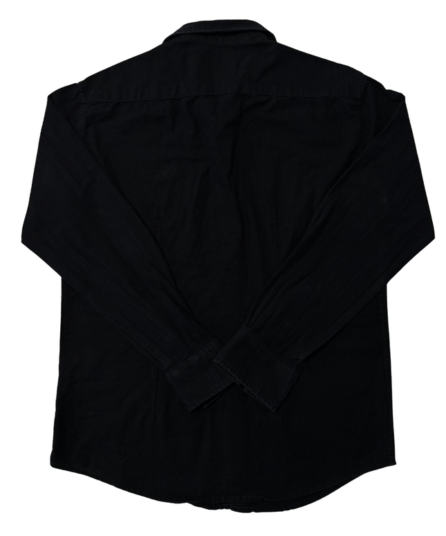 Burberry Black Long-Sleeve Button-Down Shirt