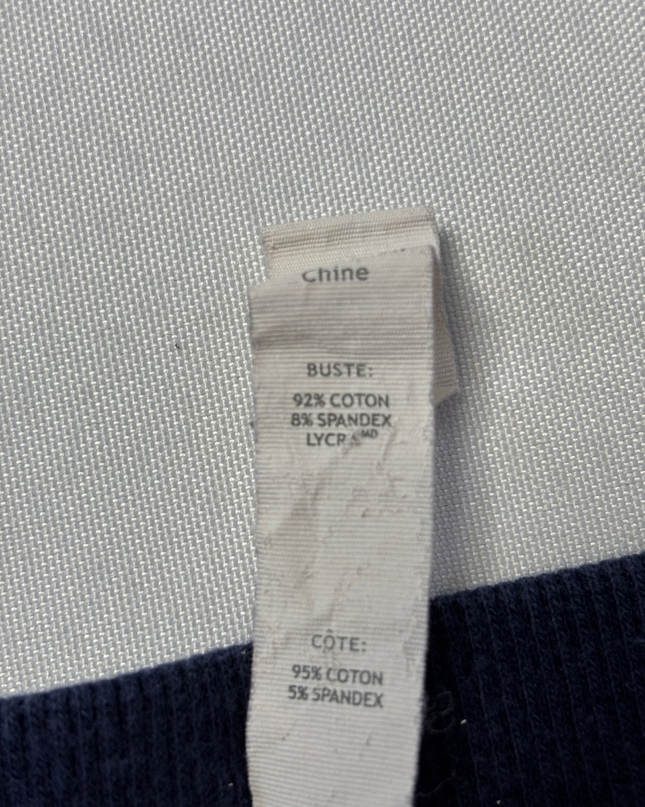 Lululemon Athletica Navy Blue Flared Yoga Pants with Stripe Waistband