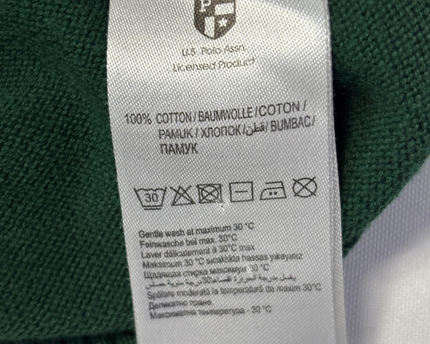 U.S. Polo Assn. Green Textured Knit Crewneck Sweater