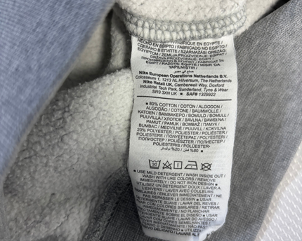 Nike Grey Tape Sleeve Crewneck Sweatshirt