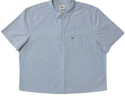 Lacoste Regular Fit Light Blue Short-Sleeve Oxford Shirt