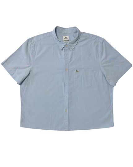 Lacoste Regular Fit Light Blue Short-Sleeve Oxford Shirt