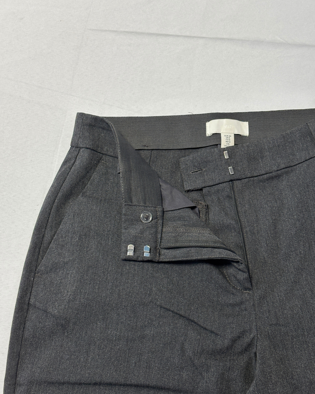 H&M Dark Grey Slim Fit Tapered Trousers