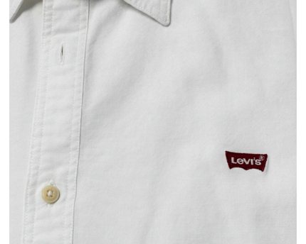 Levi's White Slim Fit Cotton Button-Down Shirt