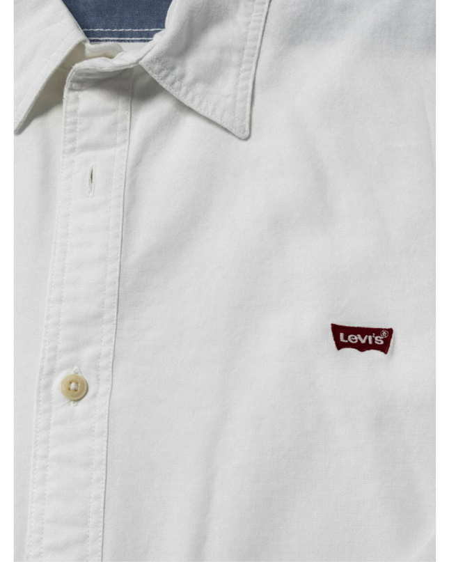 Levi's White Slim Fit Cotton Button-Down Shirt