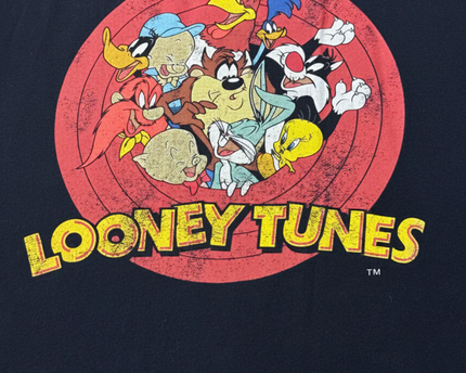 Looney Tunes Black Vintage Style Graphic T-Shirt