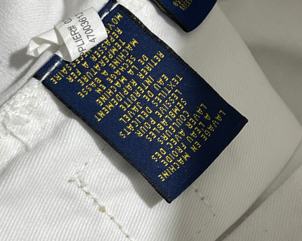 Polo Ralph Lauren White Straight Leg Jeans