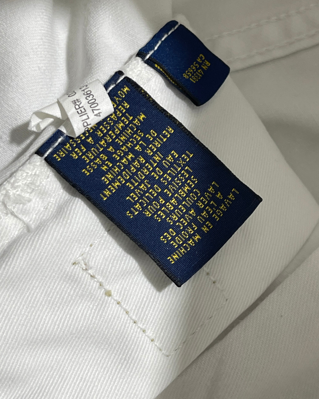 Polo Ralph Lauren White Straight Leg Jeans