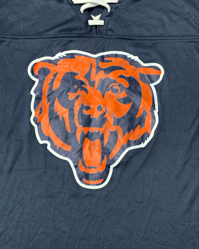 NFL Team Apparel Navy Blue Chicago Bears Women's Lace-Up Jersey