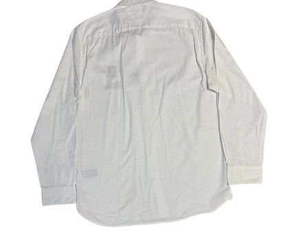 Tommy Hilfiger White Embroidered Crest Long Sleeve Shirt