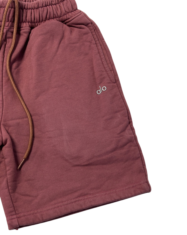 Alo Burgundy Unisex Lounge Shorts