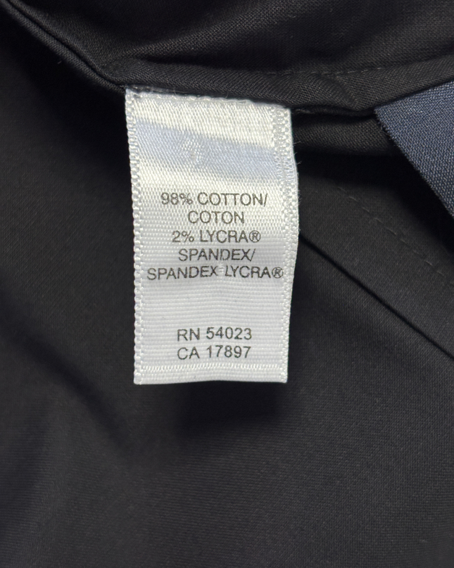 Banana Republic Black Stretch Button-Down Long Sleeve Shirt