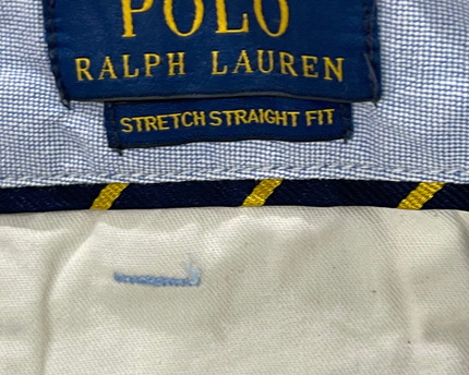 Polo Ralph Lauren Light Blue Stretch Straight Fit Pants
