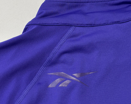 Reebok Purple Full-Zip PlayDry Performance Sports Jacket