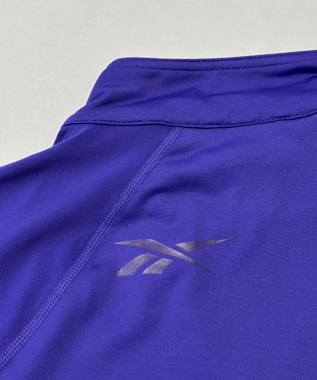 Reebok Purple Full-Zip PlayDry Performance Sports Jacket