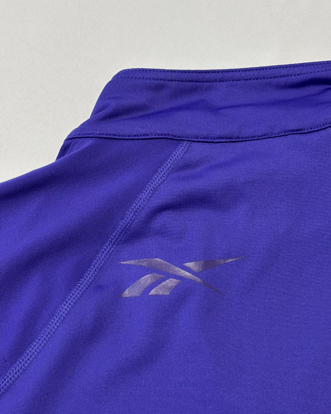 Reebok Purple Full-Zip PlayDry Performance Sports Jacket