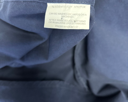 Tommy Hilfiger Classic Navy Blue Long Sleeve Button-Down Shirt