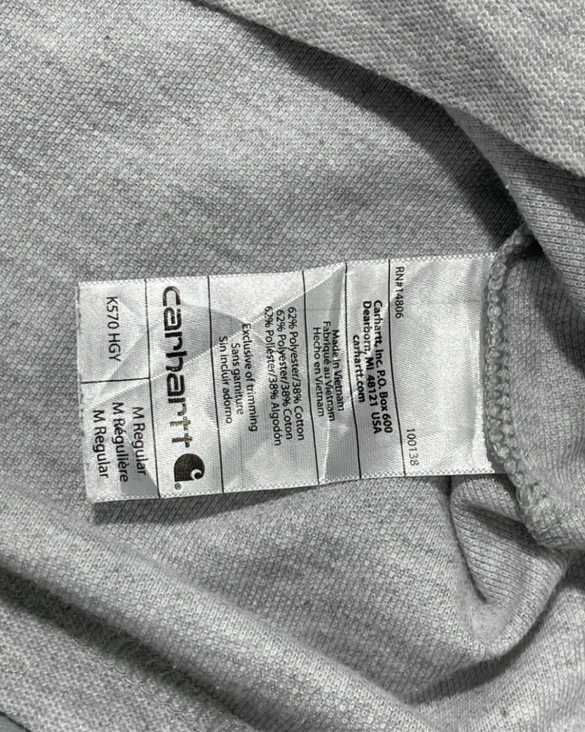 Carhartt Grey Short Sleeve Work Polo Shirt