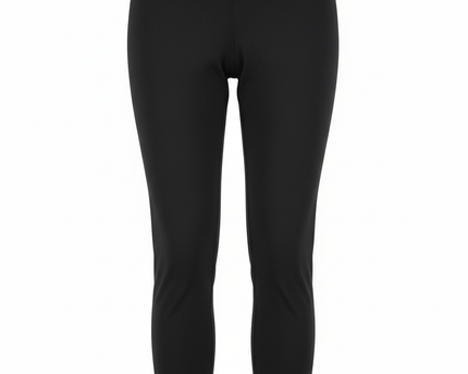 Lululemon Black Mid-Rise Cropped Yoga Leggings