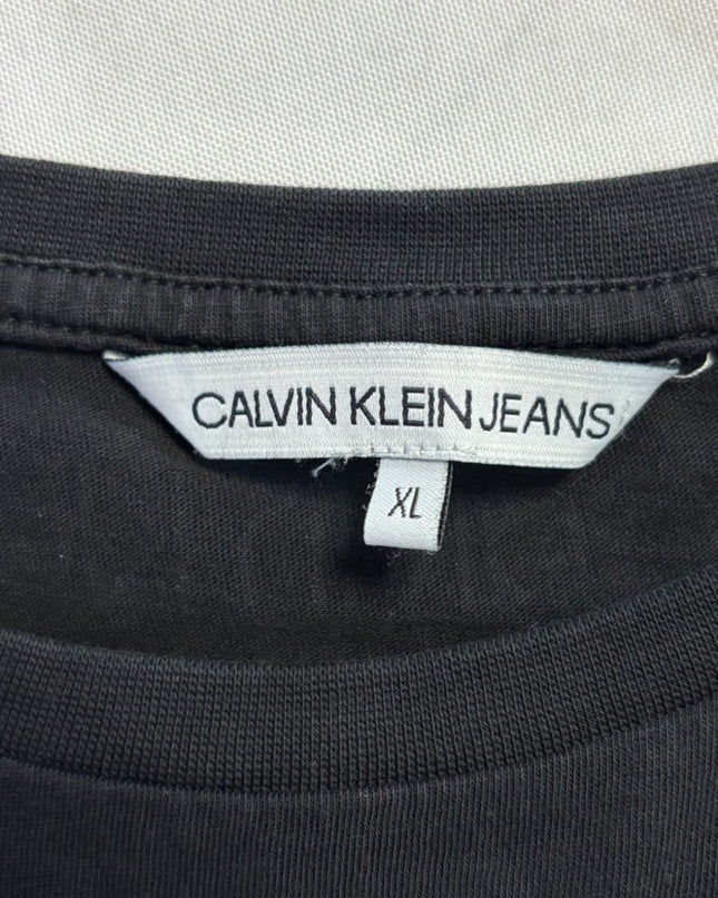 Calvin Klein Jeans Black Logo Crop Top