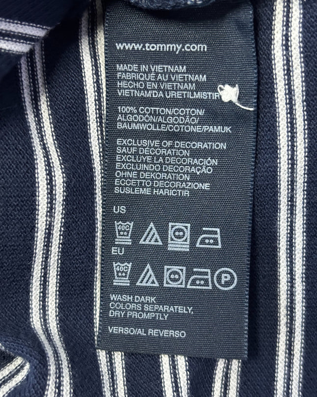 Tommy Hilfiger Navy Blue/White Striped Polo Dress