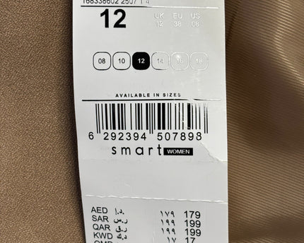 Splash Tan Double-Breasted Blazer Jacket | With Tag