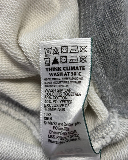 M&S Grey Mix Raglan Sweatshirt