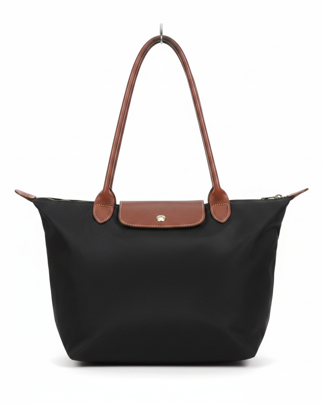 Longchamp Black Le Pliage Large Shoulder Bag