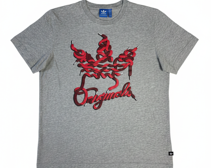 Adidas Originals Grey Graphic Logo T-Shirt