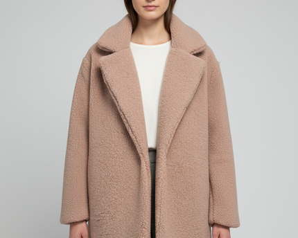 Polly Pink Teddy Faux Fur Coat