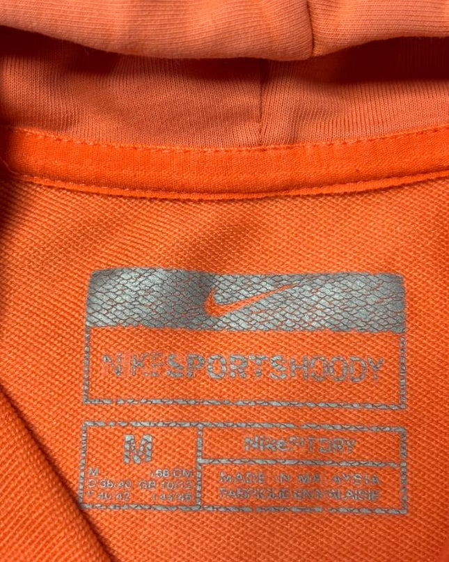 Nike Orange Full-Zip Sportswear Hoodie