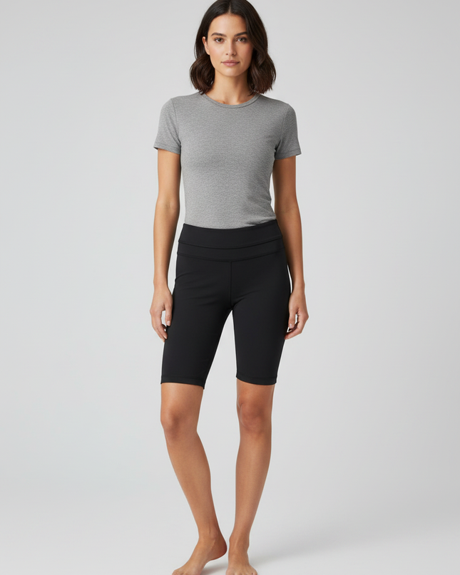 Lululemon Athletica Black High-Performance Tight Fit Athletic Shorts